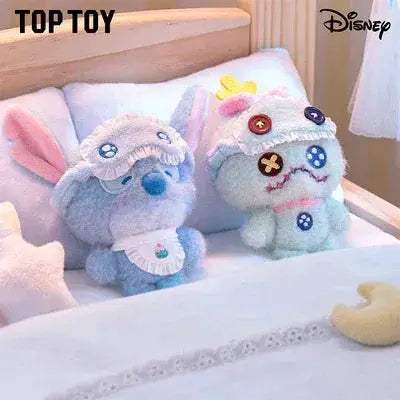 [In Stock] MINISO Disney Squinting Sleepwear Series Plush Keychains Gift Blind Box - ToylandEU