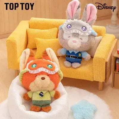 [In Stock] MINISO Disney Squinting Sleepwear Series Plush Keychains Gift Blind Box - ToylandEU