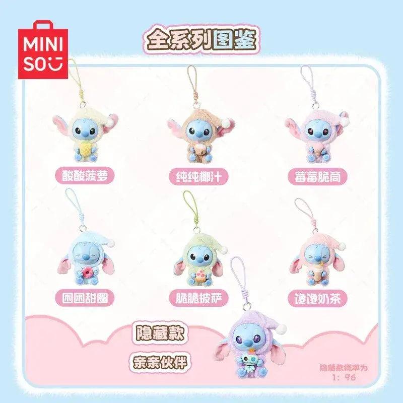  [In Stock] MINISO Stitch Eat Something Before Sleep Plush Keychain Blind Box -  ToylandEU™