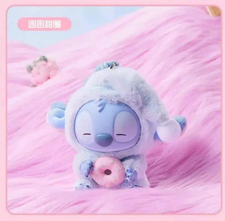 [In Stock] MINISO Stitch Eat Something Before Sleep Plush Keychain Blind Box - ToylandEU