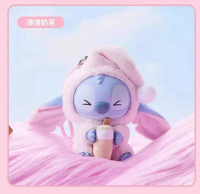 [In Stock] MINISO Stitch Eat Something Before Sleep Plush Keychain Blind Box - ToylandEU