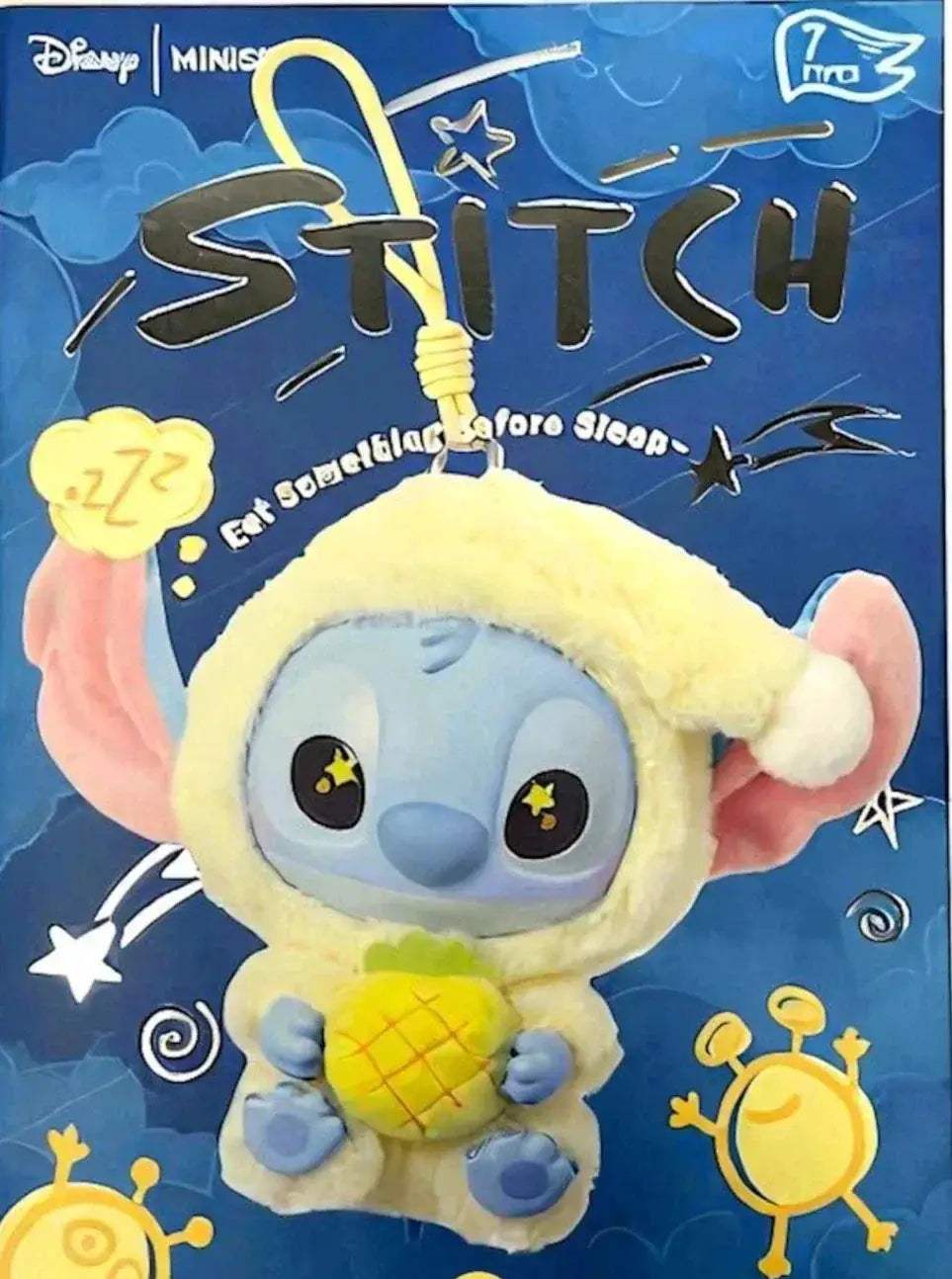[In Stock] MINISO Stitch Eat Something Before Sleep Plush Keychain Blind Box - ToylandEU