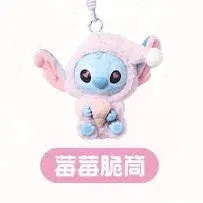 [In Stock] MINISO Stitch Eat Something Before Sleep Plush Keychain Blind Box - ToylandEU