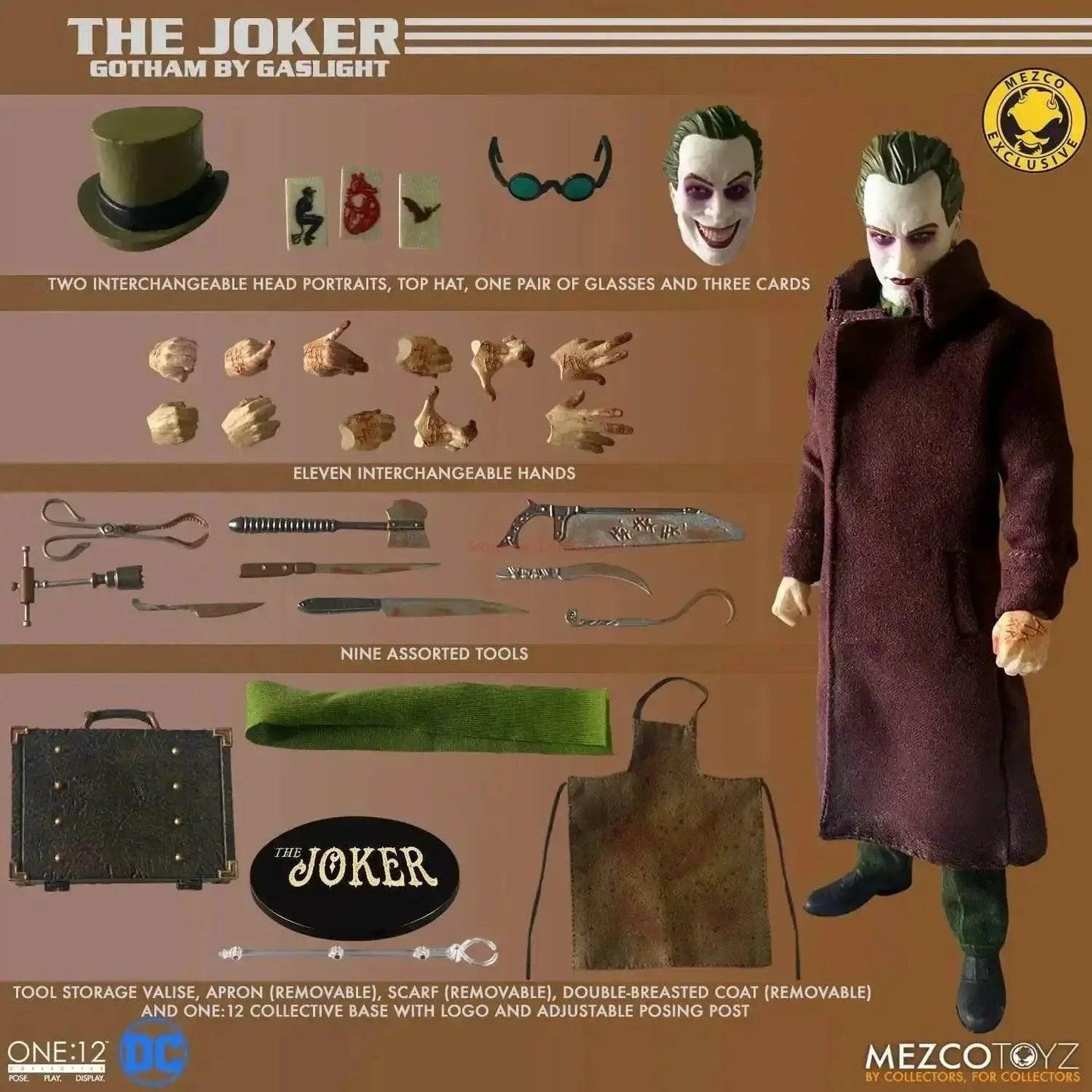  In Stock Mezco Ant One 12 Dc Gaslamp Joker Gift Set -  ToylandEU™