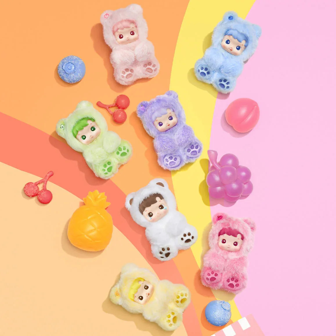 [In Stock] POPMART HACIPUPU Gummy Bear Series-Vinyl Plush Pendant Blind Box (SEALED) - ToylandEU