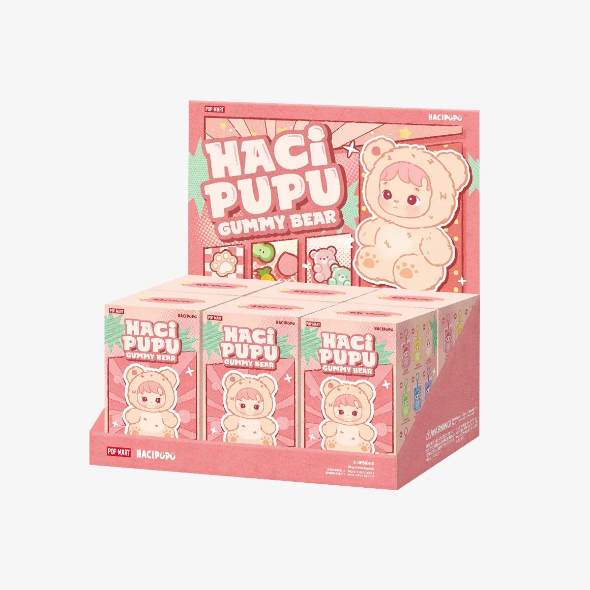 [In Stock] POPMART HACIPUPU Gummy Bear Series-Vinyl Plush Pendant Blind Box (SEALED) - ToylandEU