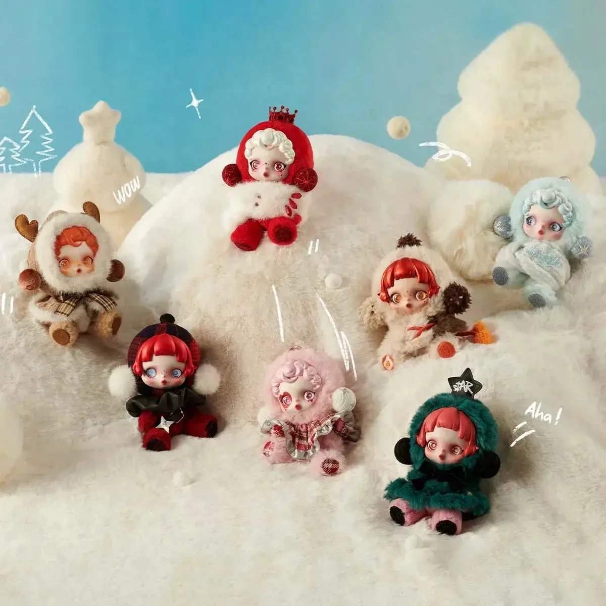 Skullpanda Plush Keychain Blind Box Winter Symphony Series - ToylandEU