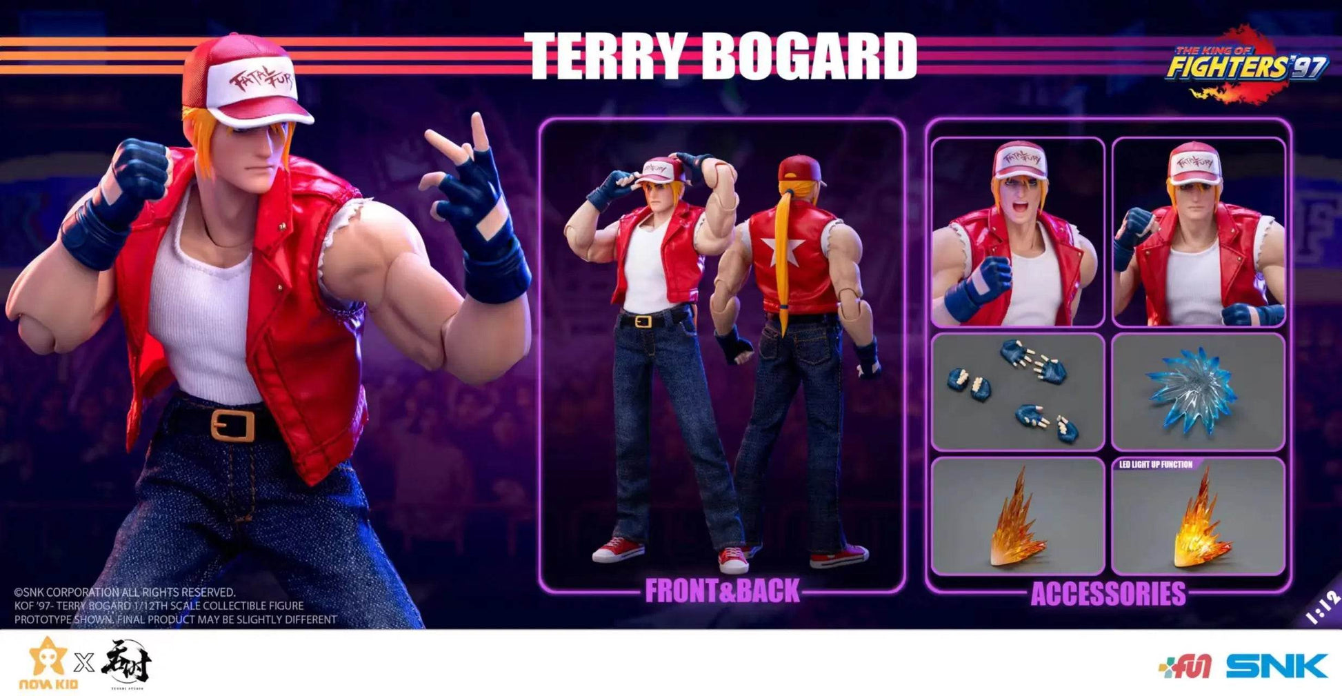 In Stock TS-XZZ-005 1/12 Scale Terry Bogard Action Figure - ToylandEU