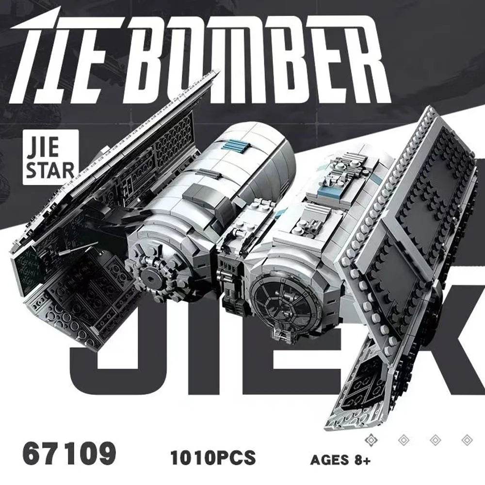 In Stock Technical Space Anime Games MOC Tie Bomber Model Toy 1010pcs - ToylandEU