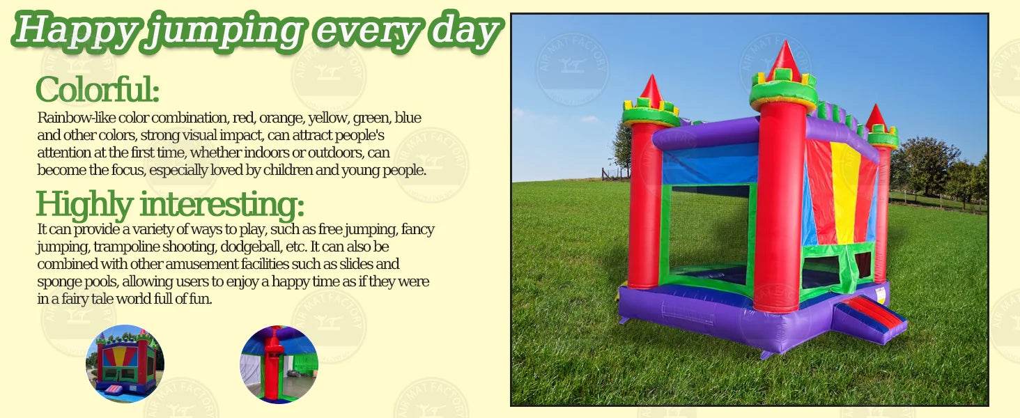 In Stock at US Warehouse Inflatable Castle Bounce House - ToylandEU