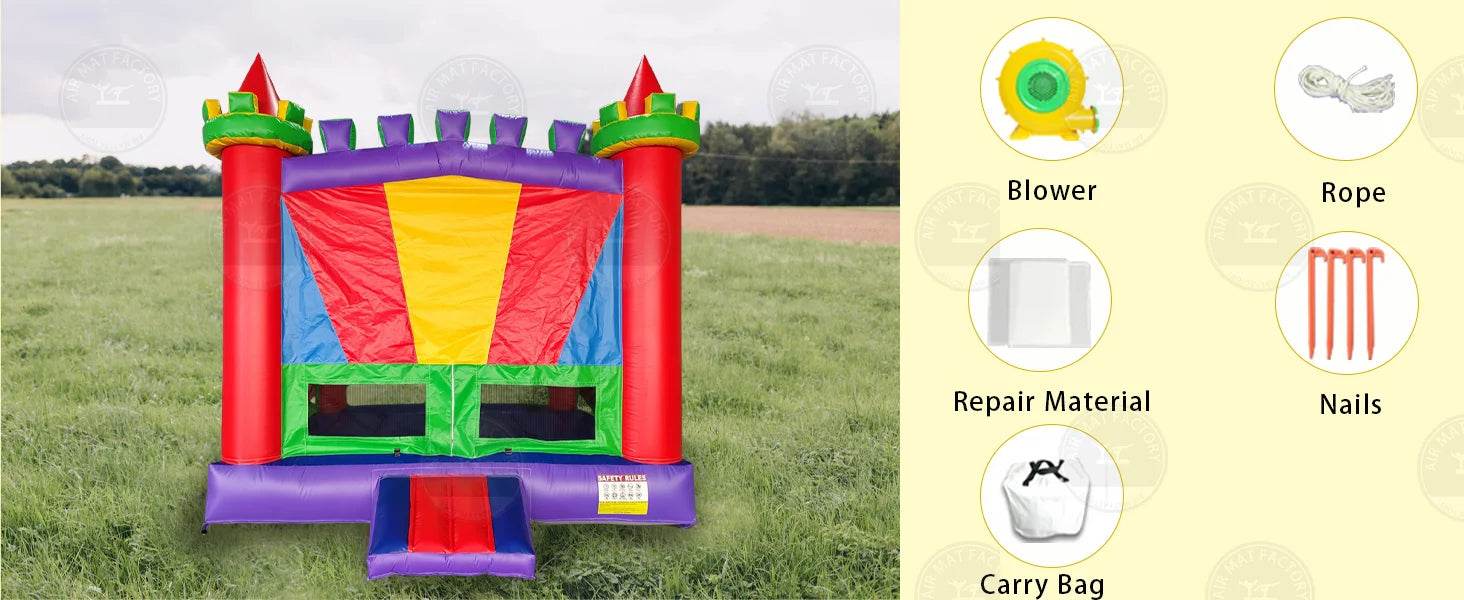 In Stock at US Warehouse Inflatable Castle Bounce House - ToylandEU