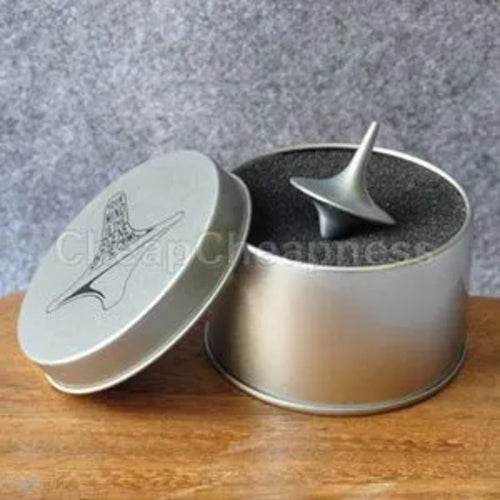 Inception-Inspired Silver Zinc Alloy Spinning Top Toy for Collectors - ToylandEU