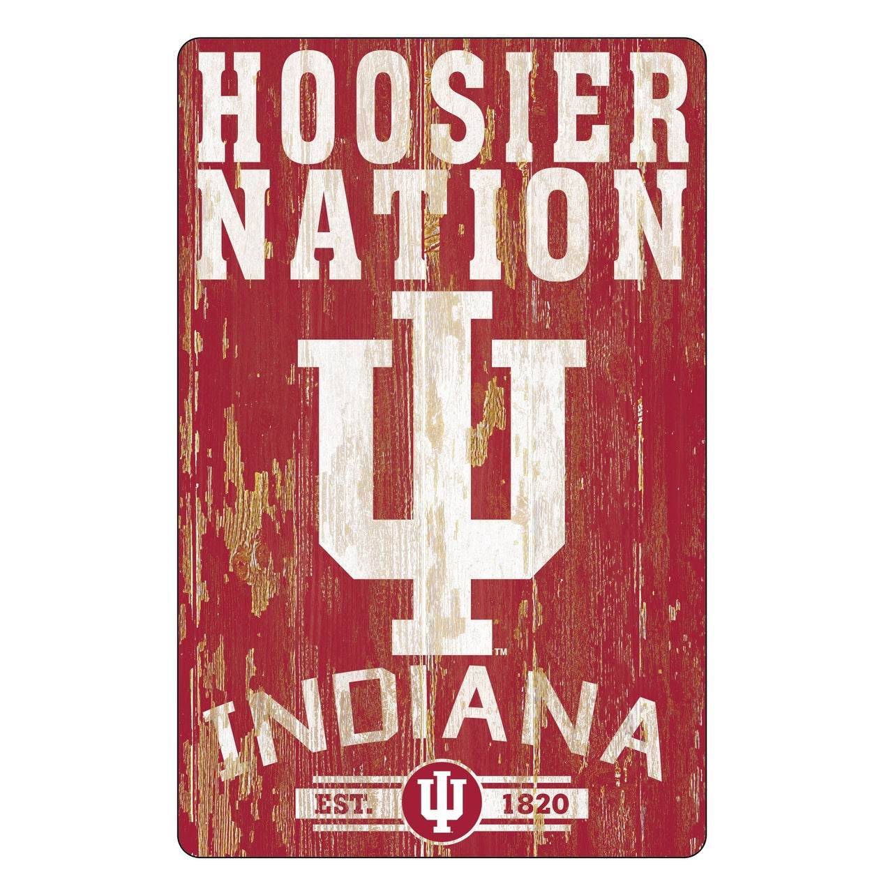 Indiana Hoosiers 11x17 Wood Sign Slogan Decor By Wincraft - ToylandEU