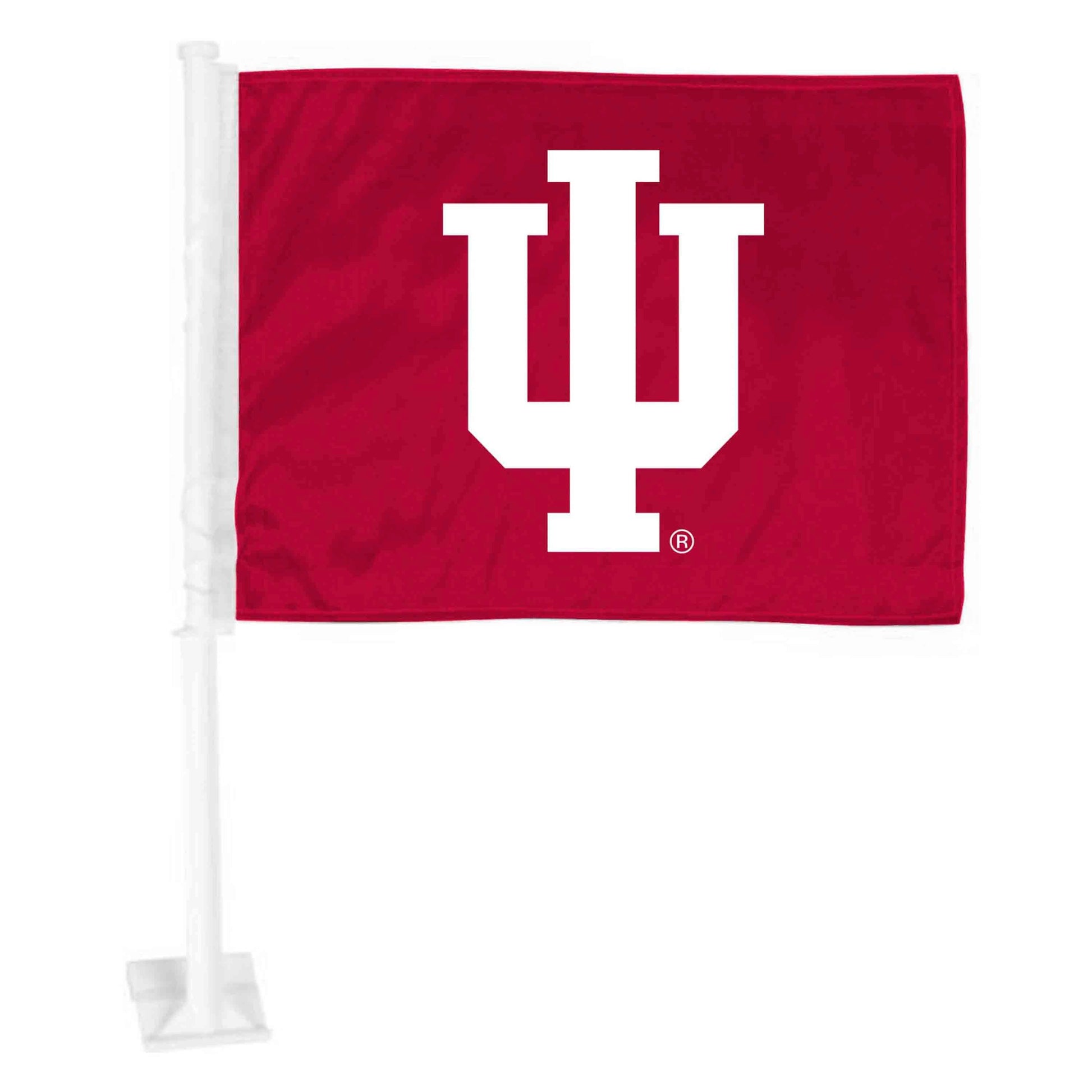 Indiana Hoosiers Car Flag Primary Logo Nylon Durable Clip - ToylandEU