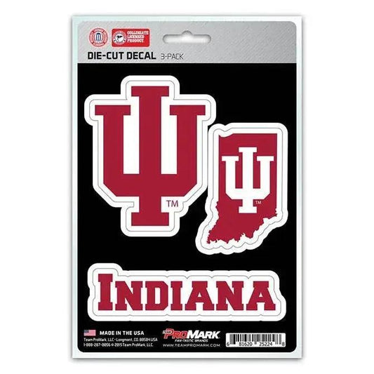  Indiana Hoosiers Die Cut Team Decal 3 Pack Premium Vinyl -  ToylandEU™