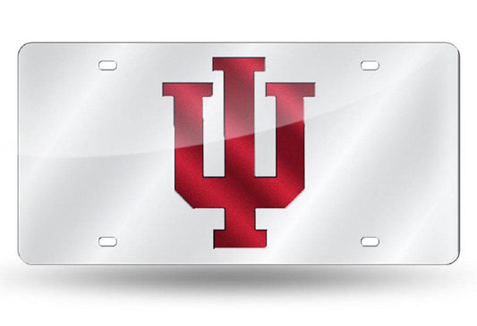 Indiana Hoosiers Laser Cut Silver License Plate Display - ToylandEU