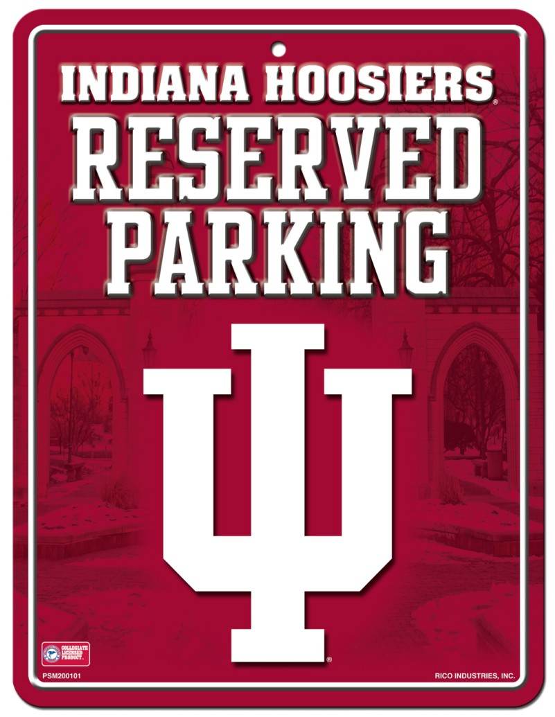 Indiana Hoosiers Metal Parking Sign Special Order Rico - ToylandEU