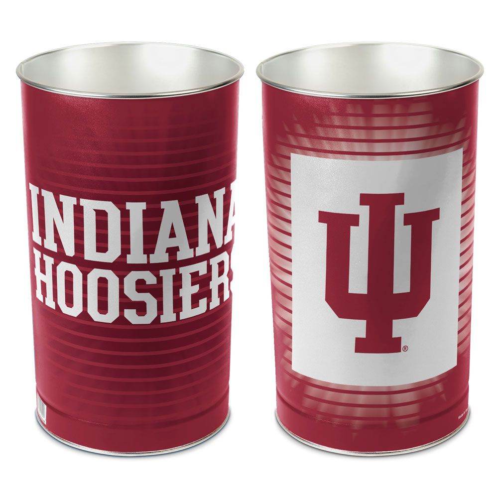 Indiana Hoosiers Metal Wastebasket 15 Inch With Graphics - ToylandEU