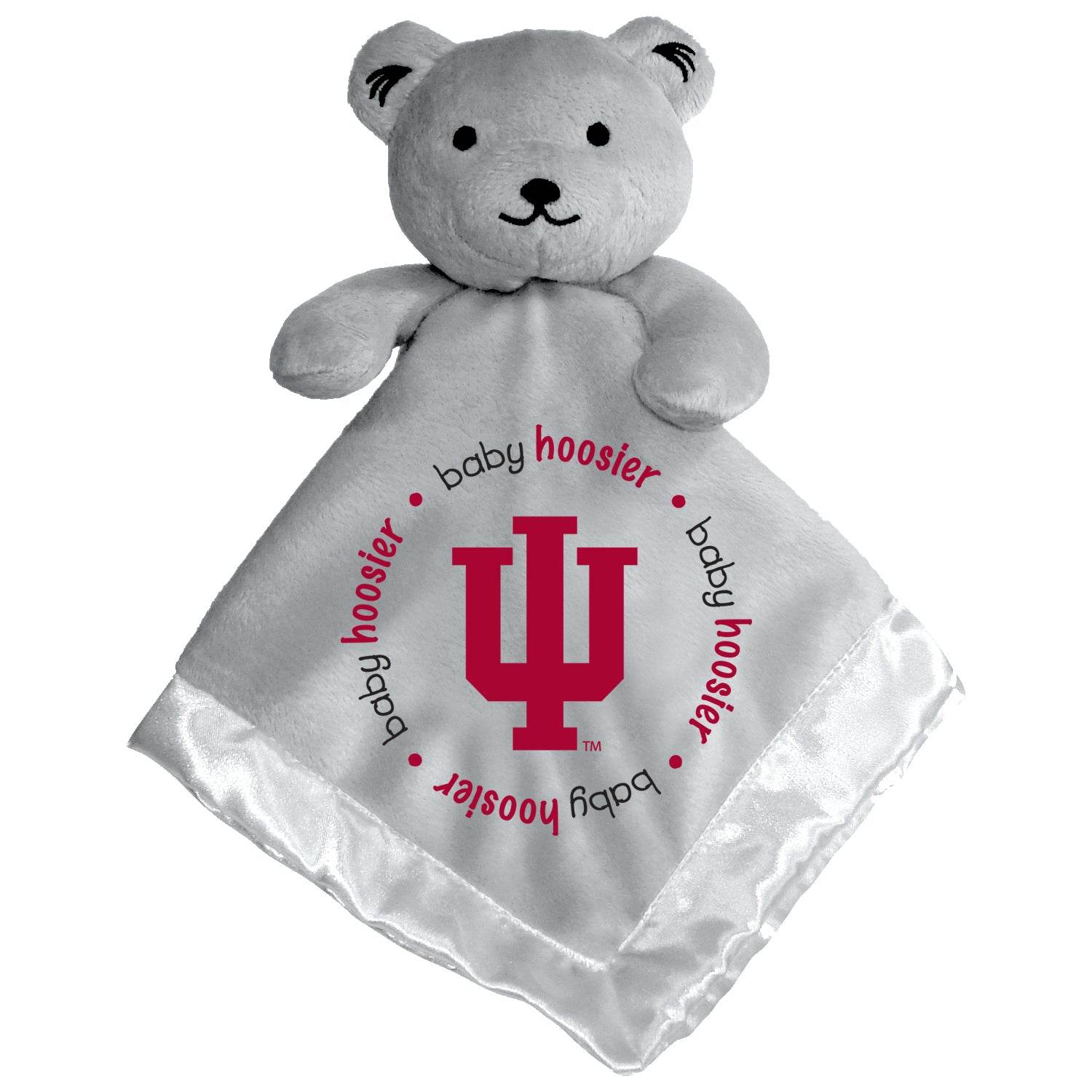 Indiana Hoosiers Security Bear Gray Plush Embroidered Logo - ToylandEU