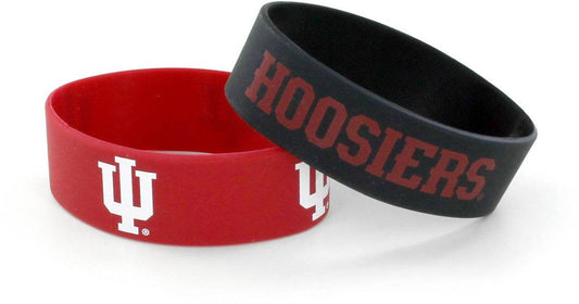 Indiana Hoosiers Silicone Bracelets 2 Pack Team Colors - ToylandEU