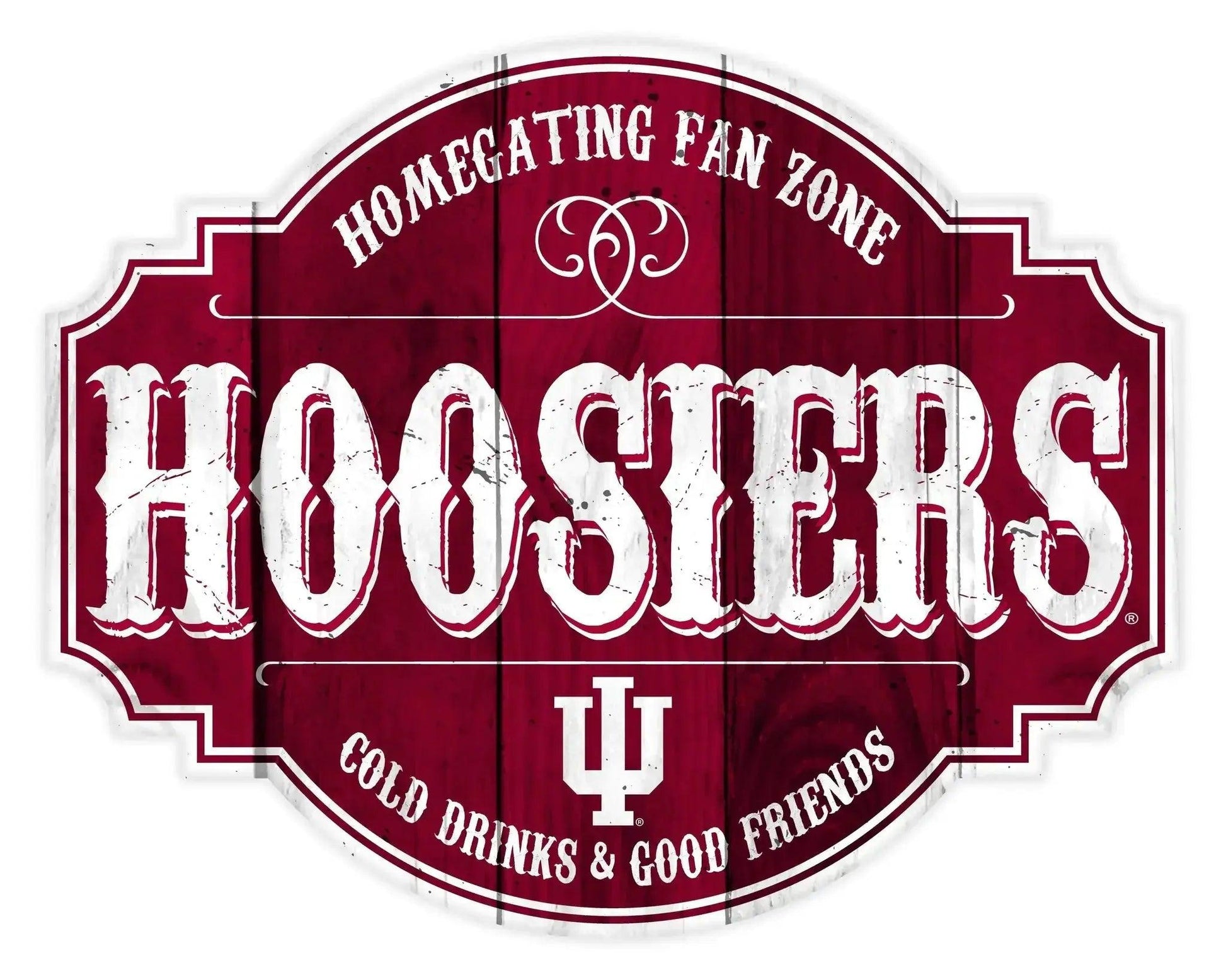  Indiana Hoosiers Wood Sign 12 Inch Homegating Tavern -  ToylandEU™