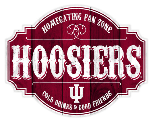 Indiana Hoosiers Wood Sign 12 Inch Homegating Tavern - ToylandEU