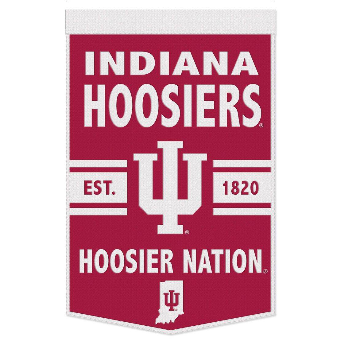 Indiana Hoosiers Wool Banner 24x38 Dynasty Slogan Design - ToylandEU
