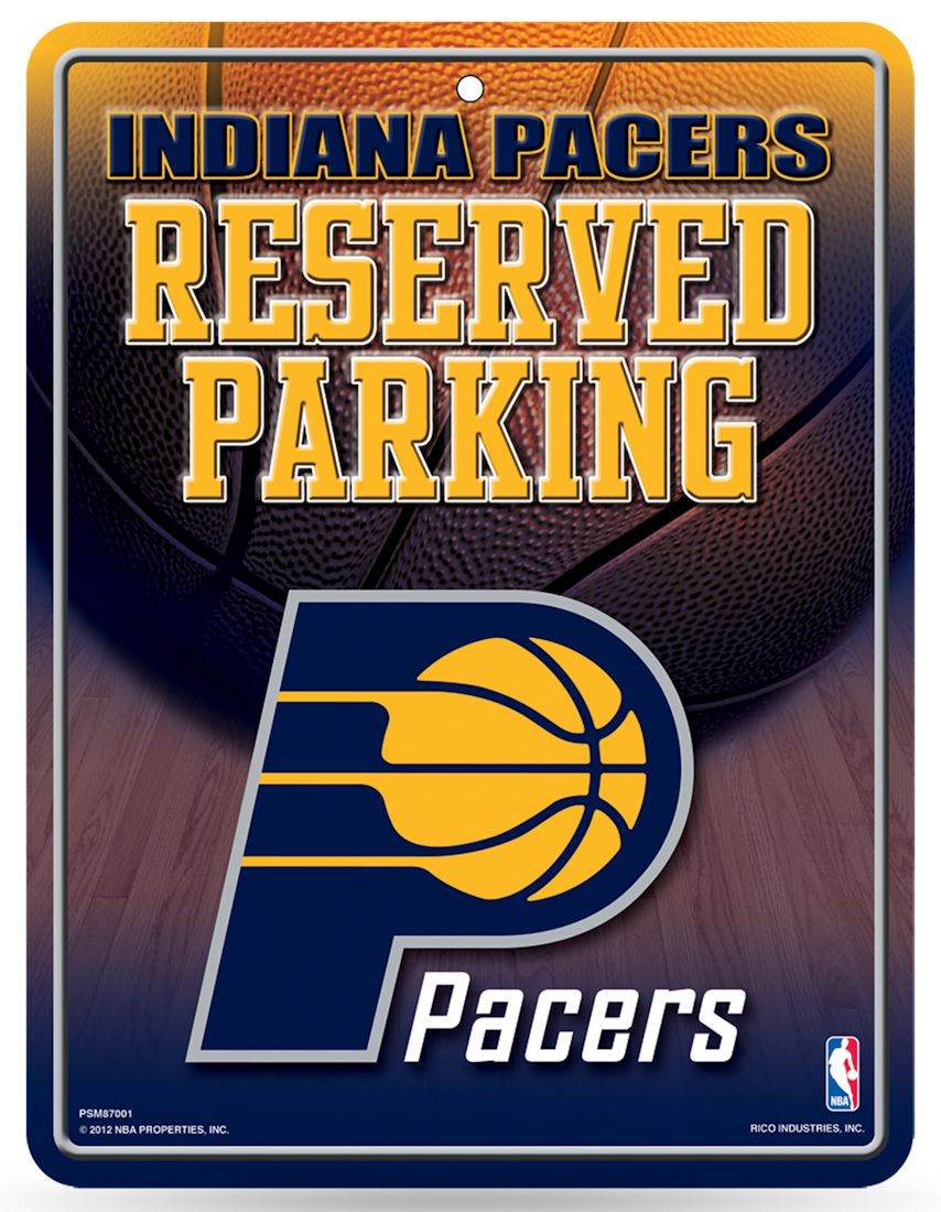 Indiana Pacers Metal Parking Sign Special Order Embossed - ToylandEU