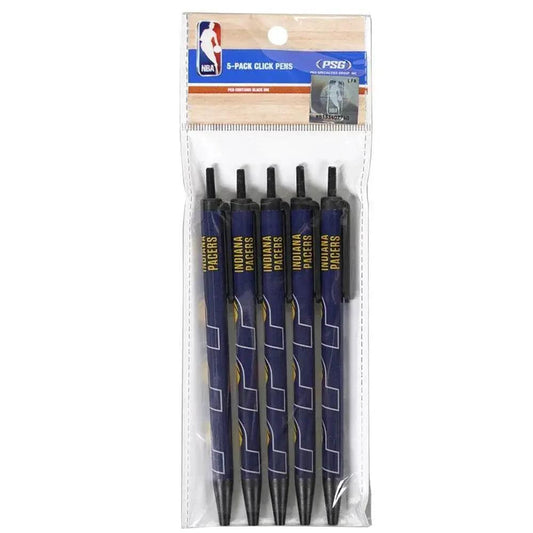  Indiana Pacers Pens Click Style 5 Pack With Team Logo -  ToylandEU™