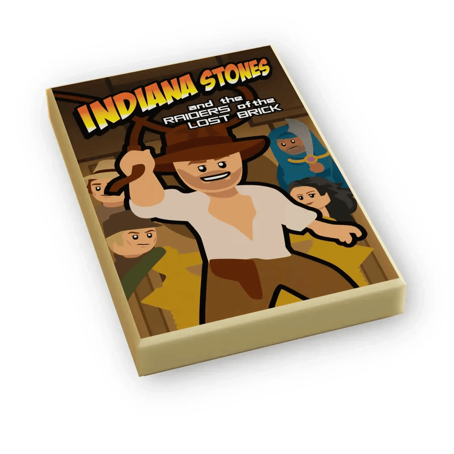 Indiana Stones, Raiders of Lost Brick Movie Cover (2x3 Tile) - B3 Customs - ToylandEU