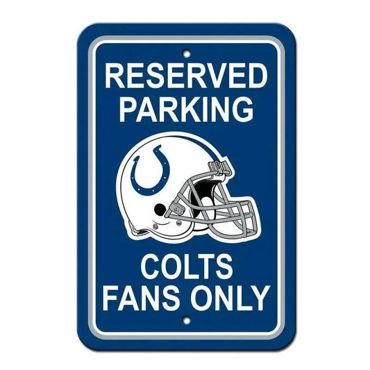  Indianapolis Colts 12x18 Plastic Reserved Parking Sign CO -  ToylandEU™