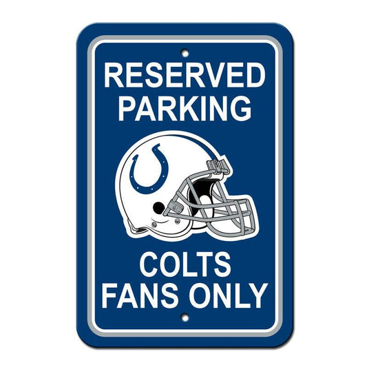 Indianapolis Colts 12x18 Plastic Reserved Parking Sign CO - ToylandEU