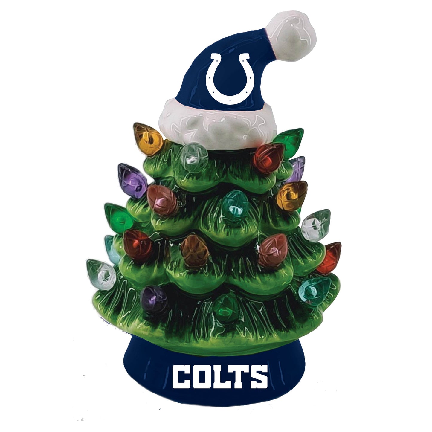 Indianapolis Colts 4 Inch LED Christmas Tree Tabletop - ToylandEU