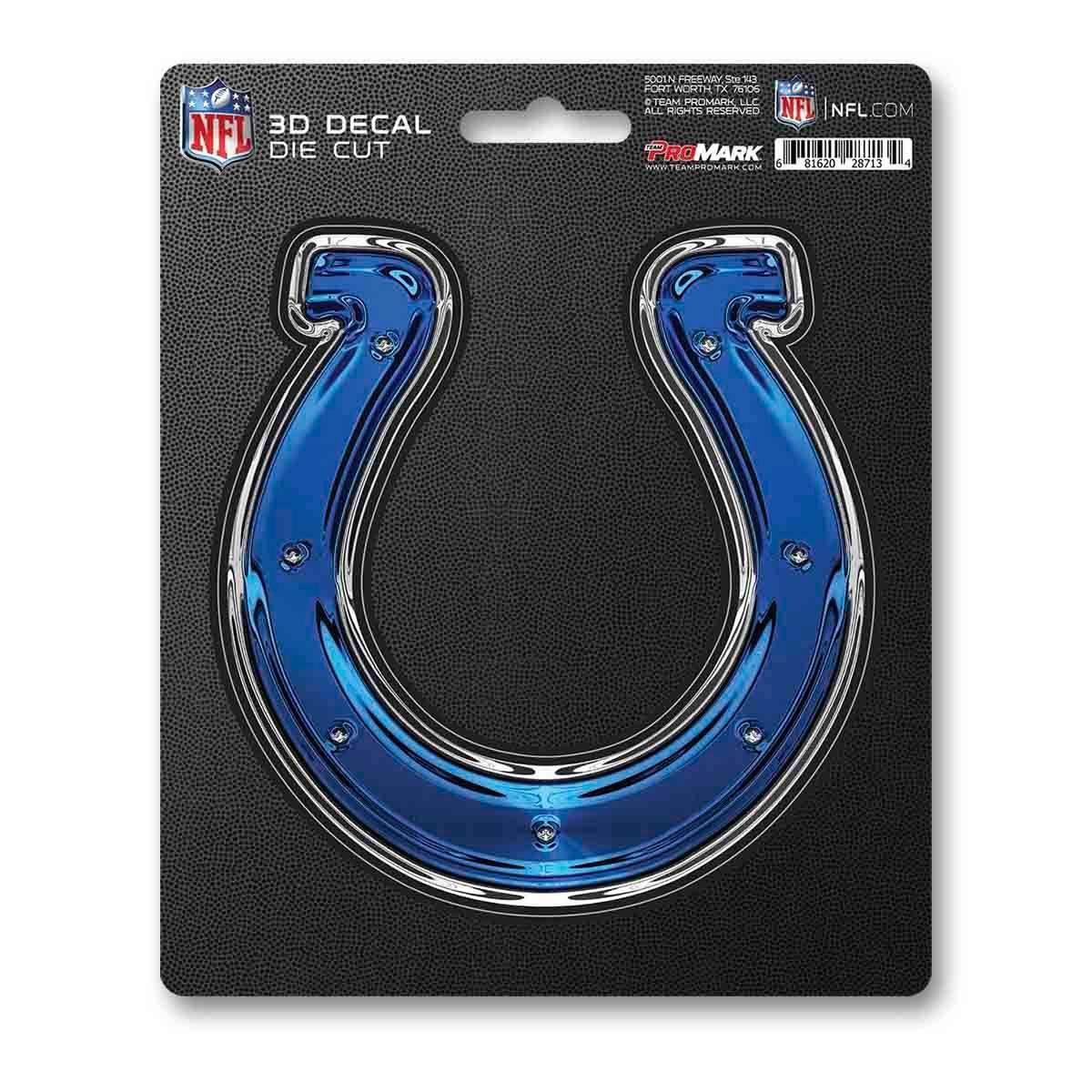 Indianapolis Colts 5x8 Die Cut 3D Logo Decal for Cars ToylandEU