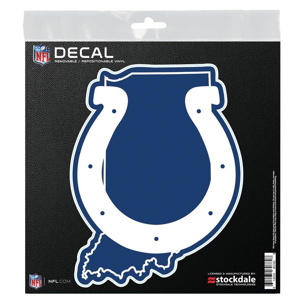 Indianapolis Colts 6x6 All Surface State Shape Decal - ToylandEU