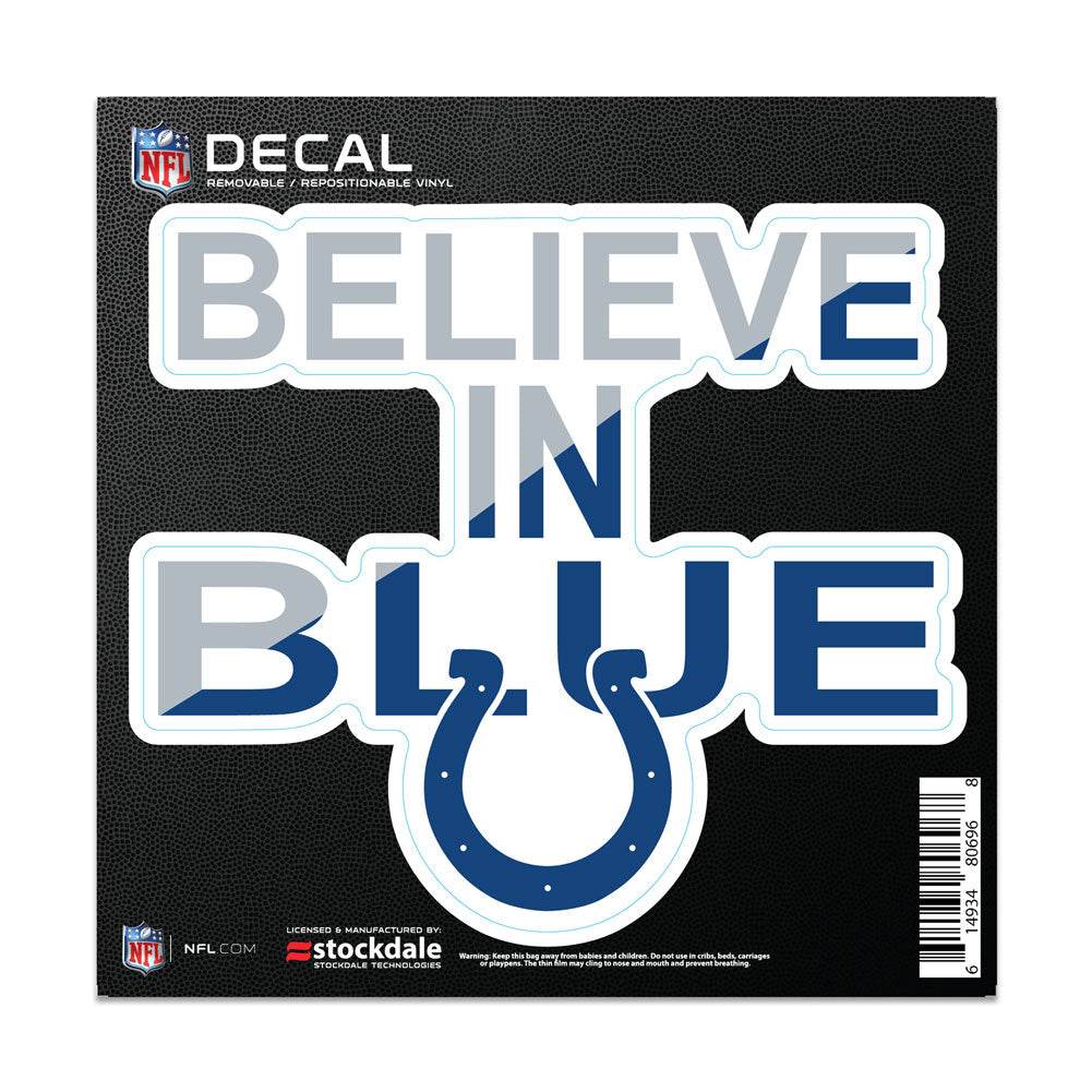 Indianapolis Colts 6x6 All Surface Vinyl Decal Slogan - ToylandEU