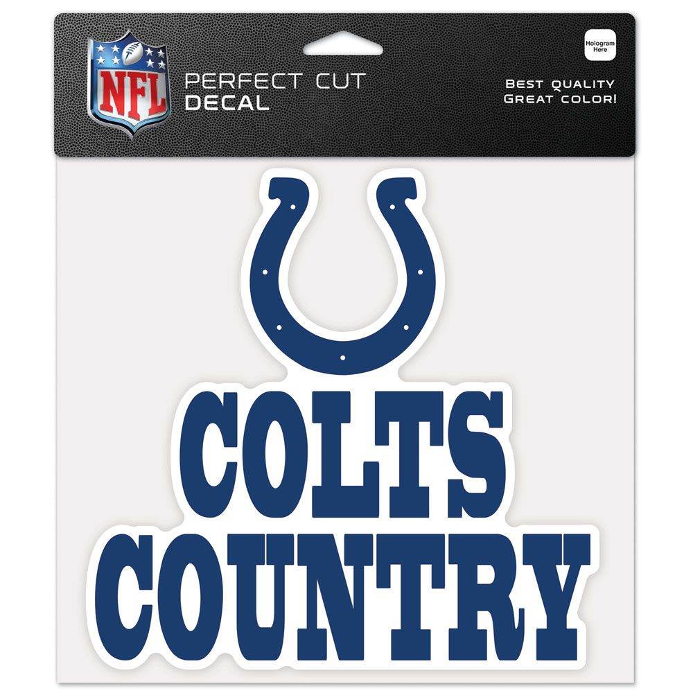 Indianapolis Colts 8x8 Decal Perfect Cut Color Slogan - ToylandEU