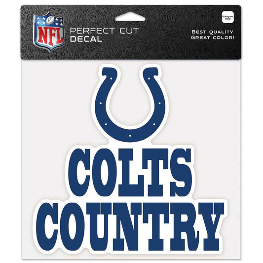 Indianapolis Colts 8x8 Decal Perfect Cut Color Slogan - ToylandEU