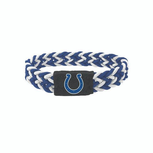 Indianapolis Colts Braided Bracelet Blue and White Charm - ToylandEU