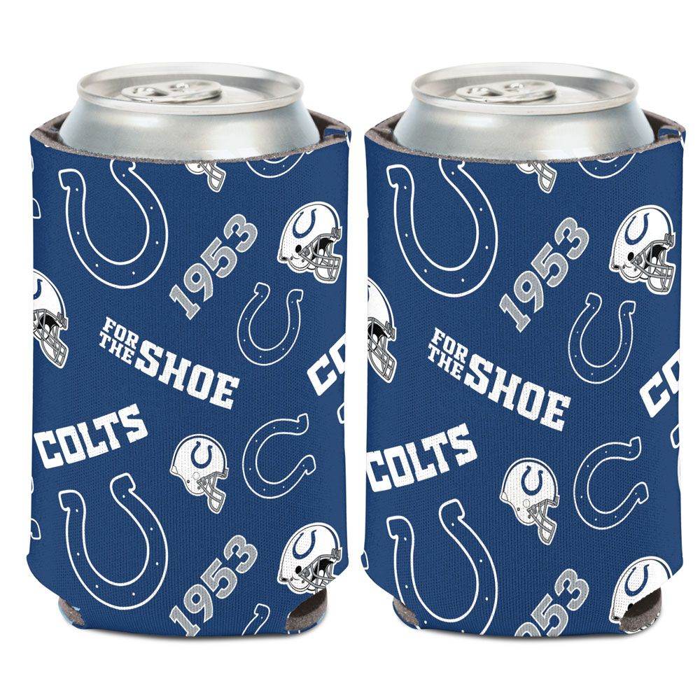 Indianapolis Colts Can Cooler Scatter Print Design NFL - ToylandEU