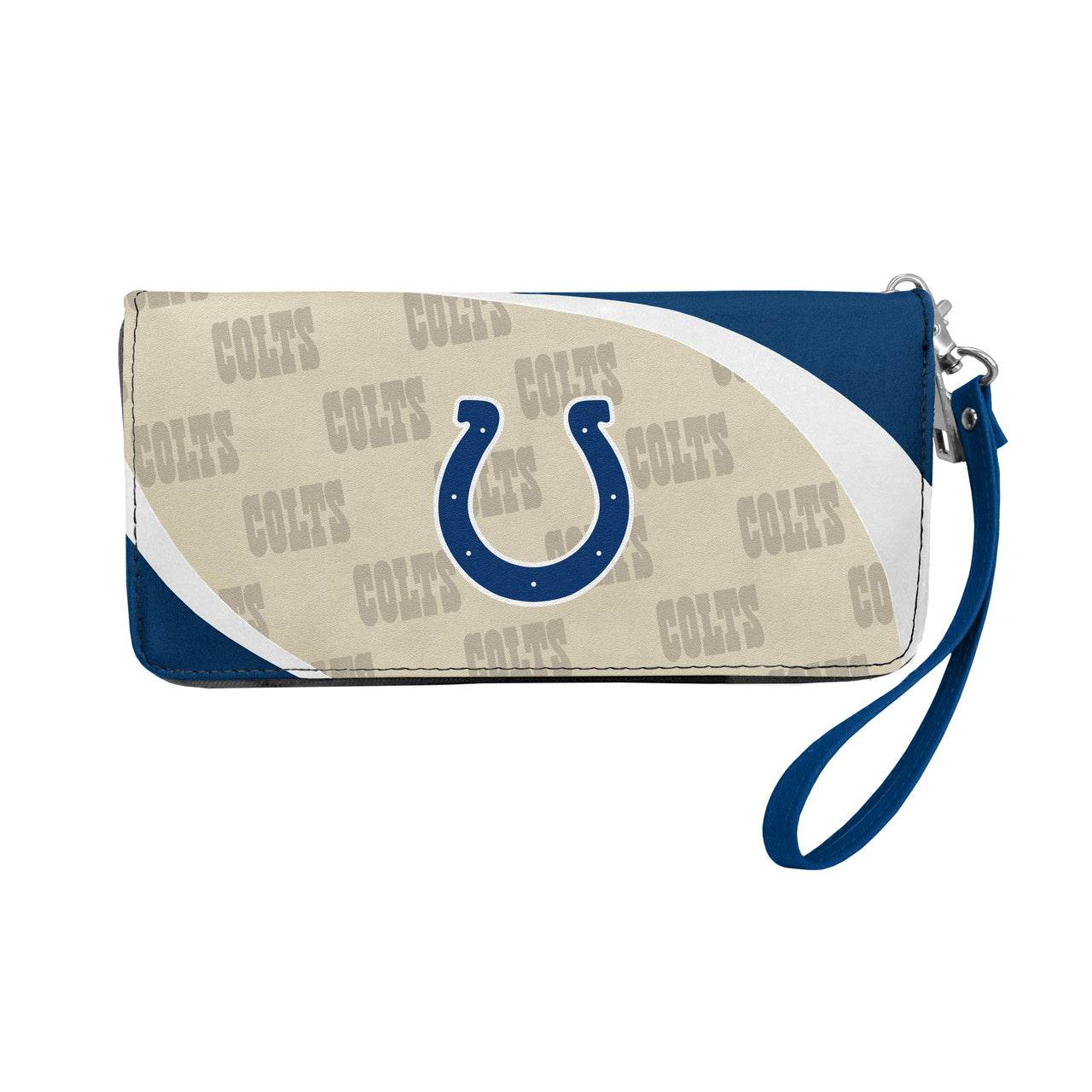 Indianapolis Colts Curve Zip Organizer Wallet Wristlet - ToylandEU