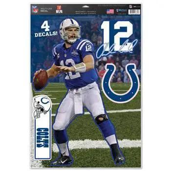  Indianapolis Colts Decal 11x17 Multi Use Andrew Luck Design Cut to Logo 4 Piece CO -  ToylandEU™