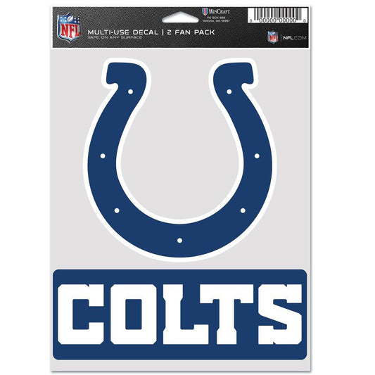 Indianapolis Colts Decal Multi Use Fan Pack Two Decals - ToylandEU