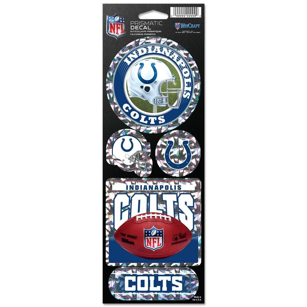 Indianapolis Colts Die Cut Decal Prismatic Sticker 4x12 - ToylandEU