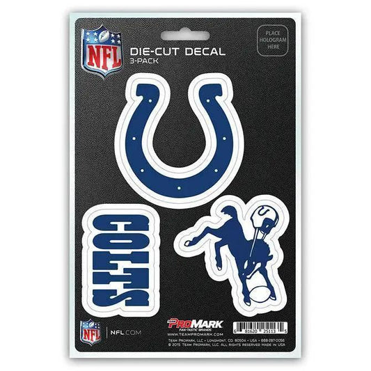  Indianapolis Colts Die Cut Decal Three Pack Premium Vinyl -  ToylandEU™