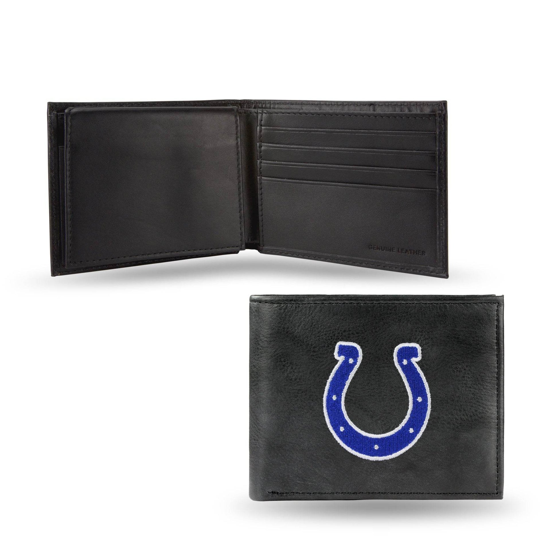 Indianapolis Colts Embroidered Leather Billfold Wallet - ToylandEU