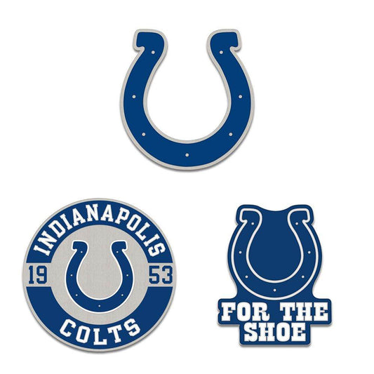 Indianapolis Colts Enamel Pin Set 3 Piece Team Logo Slogan - ToylandEU