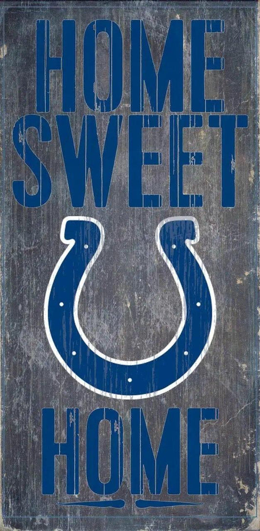  Indianapolis Colts Home Sweet Home Wood Sign 6x12 Inches -  ToylandEU™
