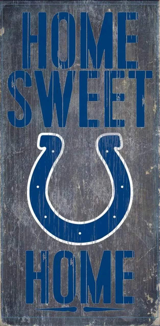  Indianapolis Colts Home Sweet Home Wood Sign 6x12 Inches -  ToylandEU™