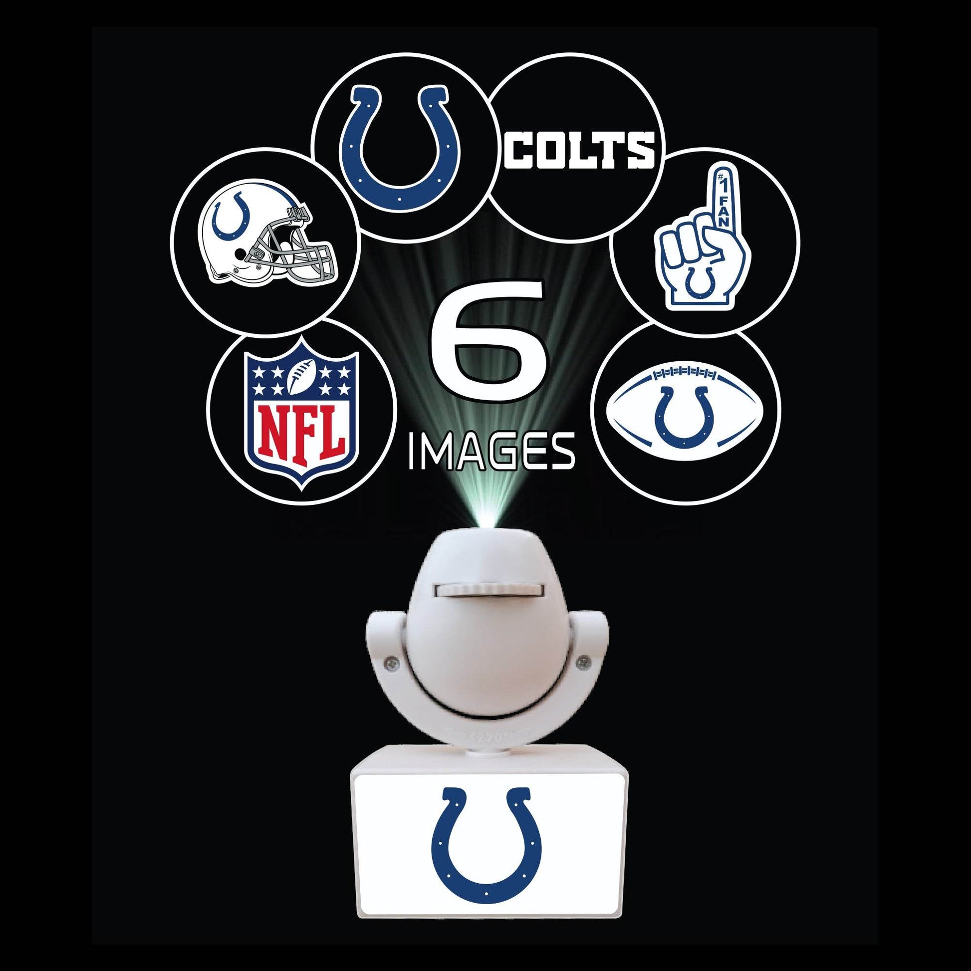 Indianapolis Colts LED Mini Spotlight Projector Portable - ToylandEU